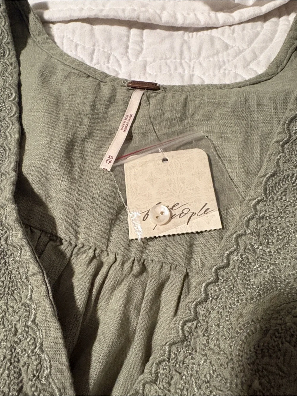 FREE PEOPLE NWT Green Women’s XS Top
